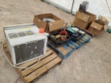 Lot w/ 12000 BTU Frigidaire Window Unit, Boxes w/Misc Tools & Misc Items in Boxes