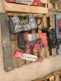 Lot w/Pittsburgh Rotary Laser Kit, Lincoln Welding Wire Kit & Liquid Transfer Pump