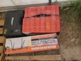 Lot w/Universal Folding Miter Saw Stand, Bauer Black Box & Red Box