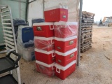 Lot w/Red Ice Chests