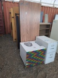 Lot w./File Cabinet, Desk & Tables