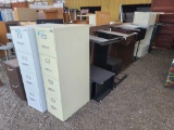 Lot w/File Cabinets, Desk & Tables