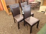 (3) Brown Chairs