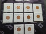 Lot w/Brilliant Uncirculated Old Lincoln Cents & Old Wheat Cents