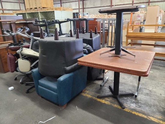 Lot w/Tables, Chairs & Sofas