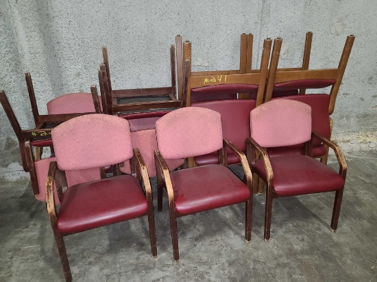 Group of Red Chairs