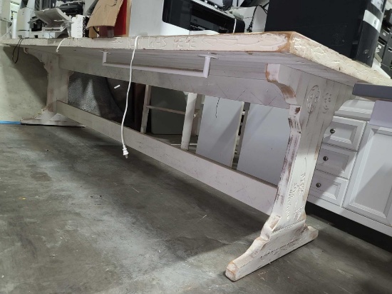 Lot w/White Table **Items Not Included**