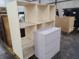 Lot w/File Cabinet & Shelves