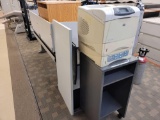 ViewSonic Screen, HP LaserJet4200tn Printer, Desks