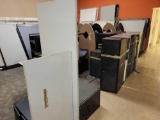 Lot w Tables, Cabinets, Dry Erase Boards, View Sonic, Misc