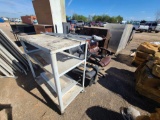 Group of Rolling Chairs, Blinds, Utility Rolling Cart