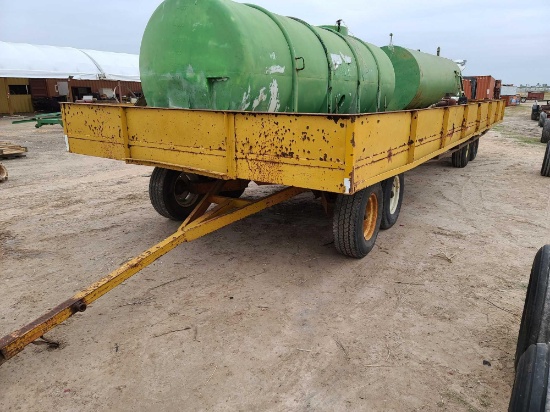 Utility Trailer Frame, Green Tanks