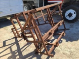 Group of Metal Racks to Set Up a Welder