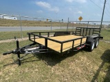 2022 PROCO...16 FT DOVE TAIL TRAILER...