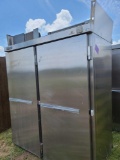 Hobart Commercial Stainless Steel 2 Door Refrigerator