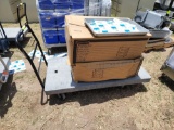 (2) Unassembled Carts, Metal Tray, Flat Cart