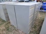 (8) 4 Drawer File Cabinets