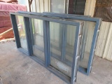 (3) Metal Frame Glass Windows