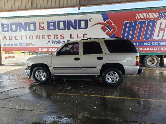 2005 Chevrolet Tahoe Multipurpose Vehicle (MPV), VIN # 1GNEC13T05R200699