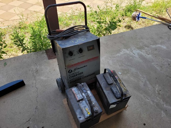 Schumacher Battery Charger, (2) Batteries