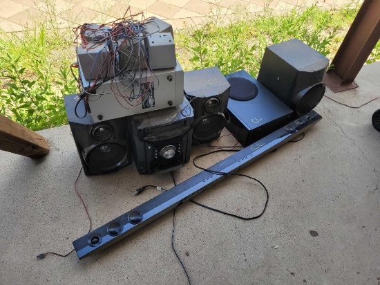 Sharp Mini Component System w/Speakers, Regent Home Theater System, Sharp Home Theater Speaker Bar