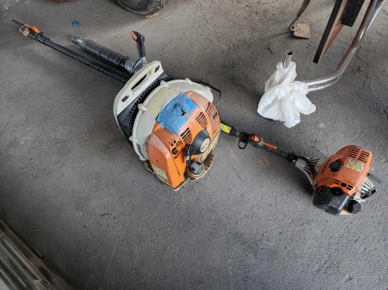 (1) STIHL Tree saw (1) STIHL Back Pack Blower