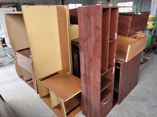 (3) Wooden Desks