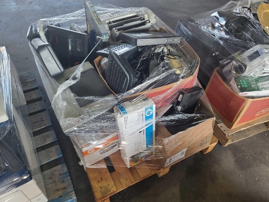 (1) Box of Keyboards, and Mouse other Miscellaneous items, (1) Office Phone, (1) Calculator,