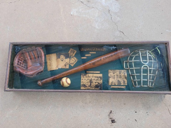 History of Baseball Shadow Box Collage