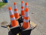 (50) Great Bear New Safety Traffic Cones