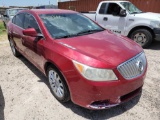 2012 Buick LaCrosse Passenger Car, VIN # 1G4GD5E38CF304192