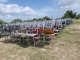 (170) Student Desks with Chairs and Book Baskets