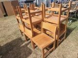 (11) Wooden Chairs