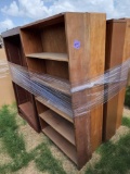 Group of (4) Wooden bookshelves