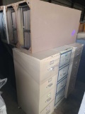 (9) 4 Drawer Metal File Cabinets