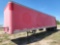 Red Fruehauf Storage Trailer Frame (NO TITLE - FOR PARTS ONLY)