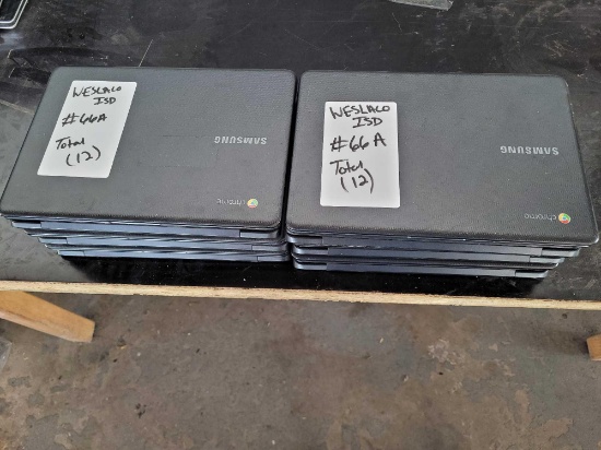 (12) Samsung Chromebooks