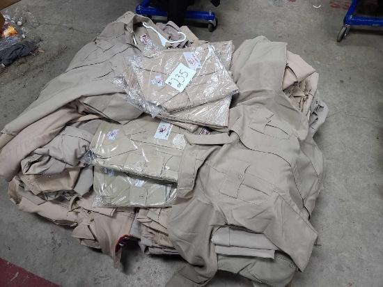 Pallet of Khaki Security Shirts