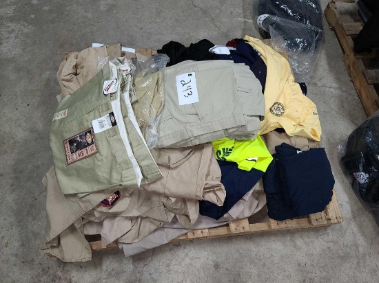 Pallet w/Security Officer Khaki Pants & Polo Shirts