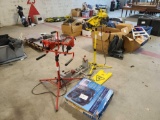 Gun Vise, Workforce Light Tri-Pod (Yellow), Red Tripod Worklight, Rubbermaid Caution Sign, Fan