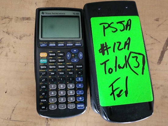 (3) Texas Instruments TI-83 Graphing Calculators