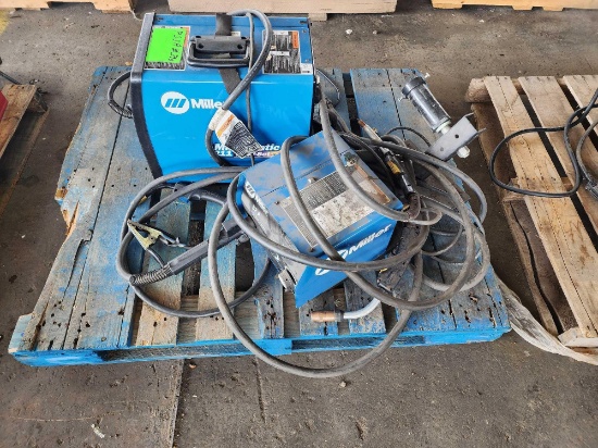 Millermatic 211 MIG Welder, Miller 22A 24V Wire Feeder