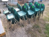 Group of 60 Green Student Chairs