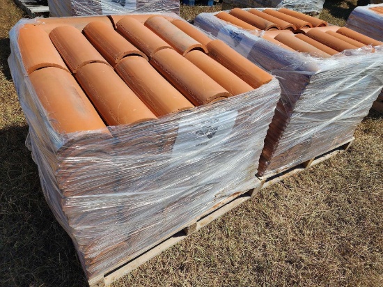 (2) Pallets of Clay Tile for Roofing