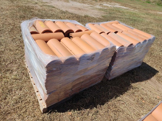 (2) Pallets of Clay Tile for Roofing