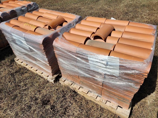 (2) Pallets of Clay Tile for Roofing