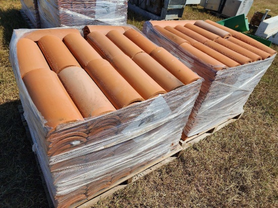 (2) Pallets of Clay Tile for Roofing