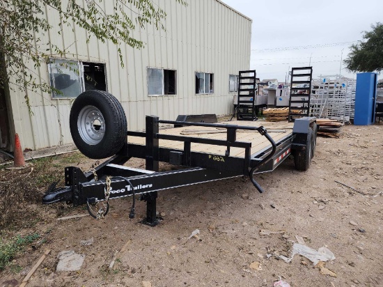 2022 Proco Tandem Axle Trailer with Fold Down Ramps VIN# 1P9PT3623NK359403