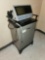 Alcon Ocuscan Ultrasound Machine w/ Keyboard, Metal Cabinet