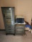 Metal Display Cabinet w/ Drawers, Pelton & Crane Sentry Sterilizer, Small Medical Side Table